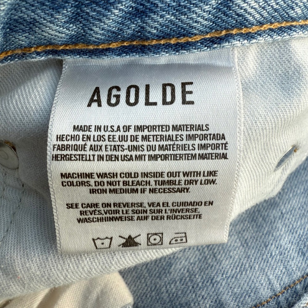 AGOLDE Criss Cross High Rise Straight Leg Light Wash Denim Jean Size 29
A097-983 - Picture 15 of 16